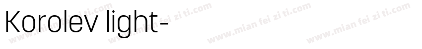 Korolev light字体转换